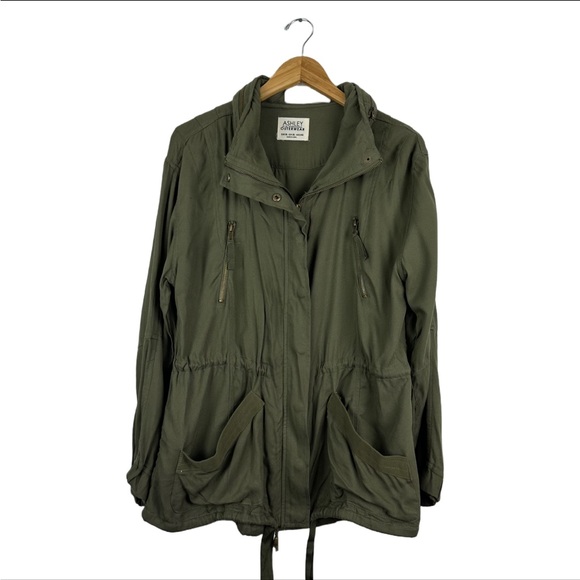 Ashley By 26 International Jackets & Blazers - Ashley By 26 International Olive Utility Jacket